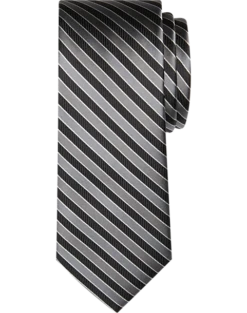 Egara Narrow Tie, Black Stripe