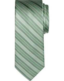 Egara Narrow Tie, Mint Stripe