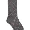 Egara Socks, Charcoal Argyle