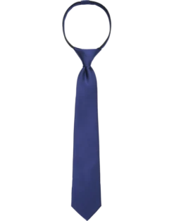 Egara Boys Zipper Tie, Navy Blue