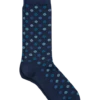 Egara Navy Dot Socks, 1 Pair