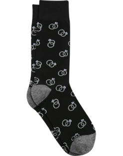 Egara Socks, Black Wedding Rings