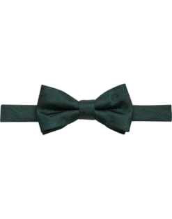Egara Tonal Paisley Bow Tie, Green