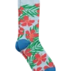 Egara Socks, Cerulean Blue Floral