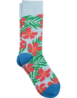 Egara Socks, Cerulean Blue Floral