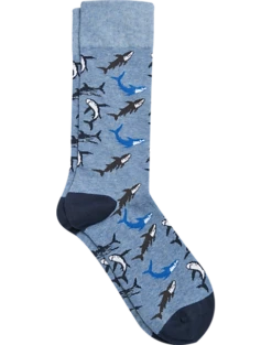Egara Socks, Chambray Sharks