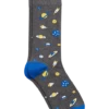 Egara Mid-Calf Socks, Charcoal Space Life