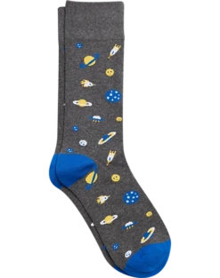 Egara Mid-Calf Socks, Charcoal Space Life
