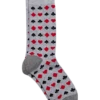 Egara Playing Cards Socks, Gray