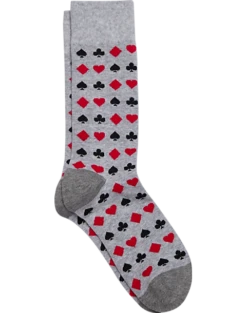 Egara Playing Cards Socks, Gray