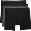 Egara Slim Fit Boxer Briefs, 3-Pack, Black & Gray