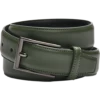 Egara Feather Edge 32mm Faux Leather Belt, Green